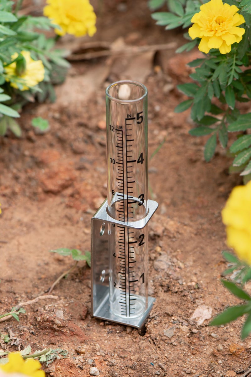 Mateda 5 "" Capacity Rain Gauge Glass Replacement Tube for Yard Garden Outdoor, Set of 2 - Image 3